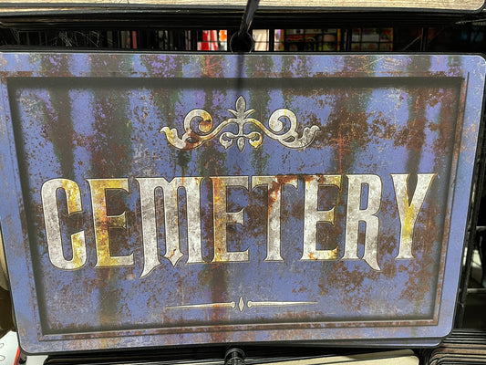 CEMETERY SIGN