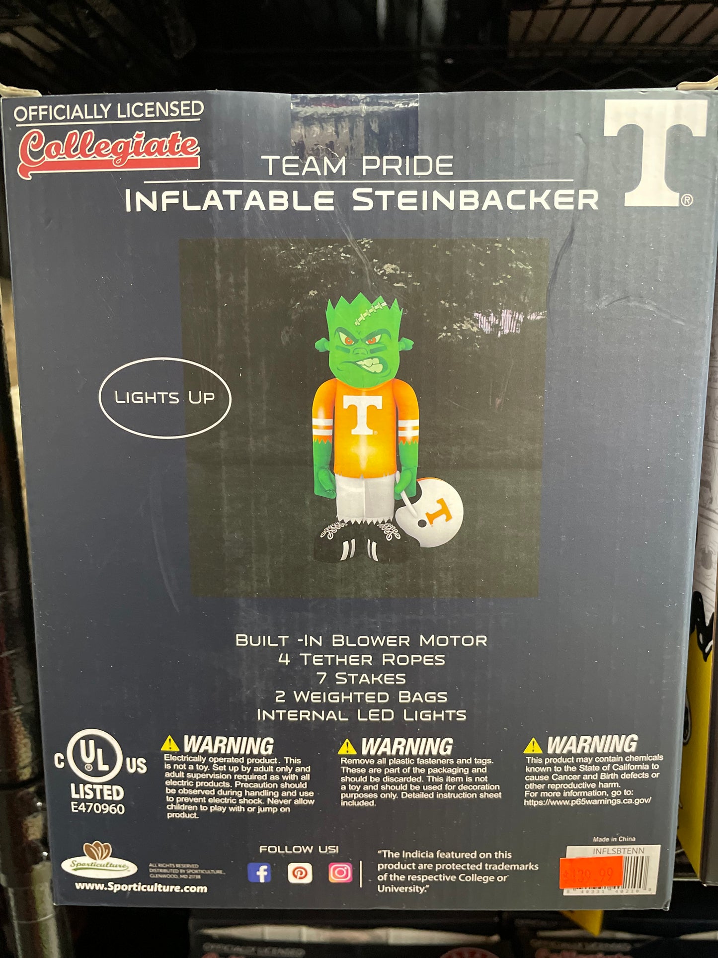 TEAM PRIDE TENNESSEE INFLATABLE STEINBACKER