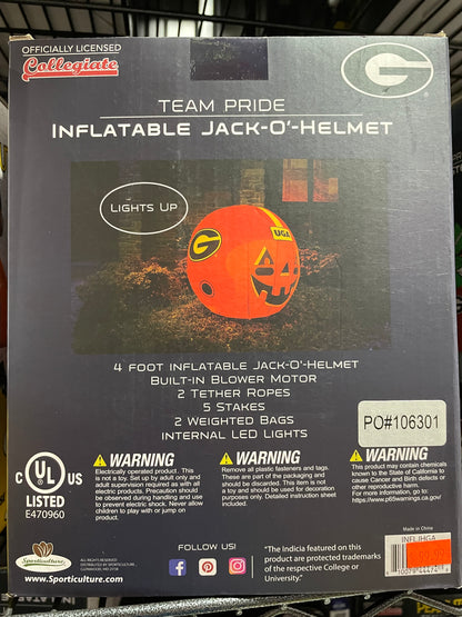 GEORGIA TEAM PRIDE INFLATABLE JACK-O-HELMET