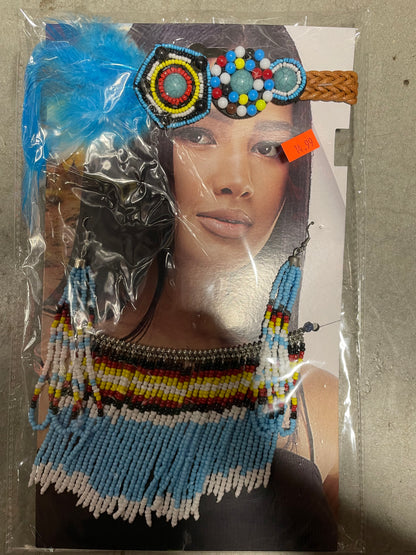 Beaded Fringe Costume Accessory Set
