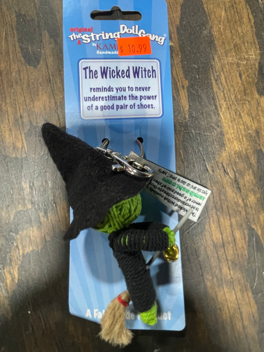 THE STRING DOLL GANG THE WICKED WITCH KEYCHAIN