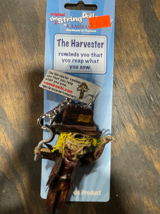 THE STRING DOLL GANG THE HARVESTER KEYCHAIN