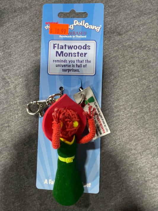 THE STRING DOLL GANG FLATWOODS MONSTER KEYCHAIN
