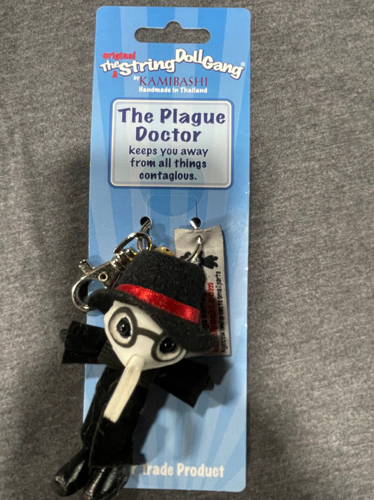 THE STRING DOLL GANG THE PLAGUE DOCTOR KEYCHAIN