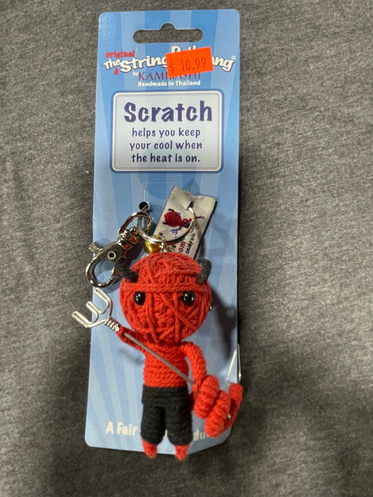 THE STRING DOLL GANG SCRATCH KEYCHAIN