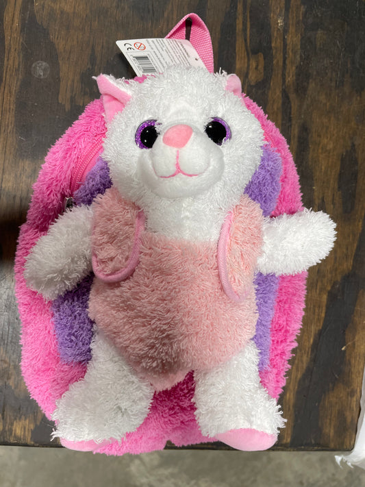 CAT PURPLE AND PINK BACKPACK