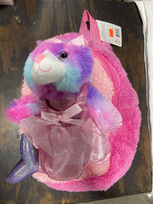 PINK CAT MERMAID BACKPACK