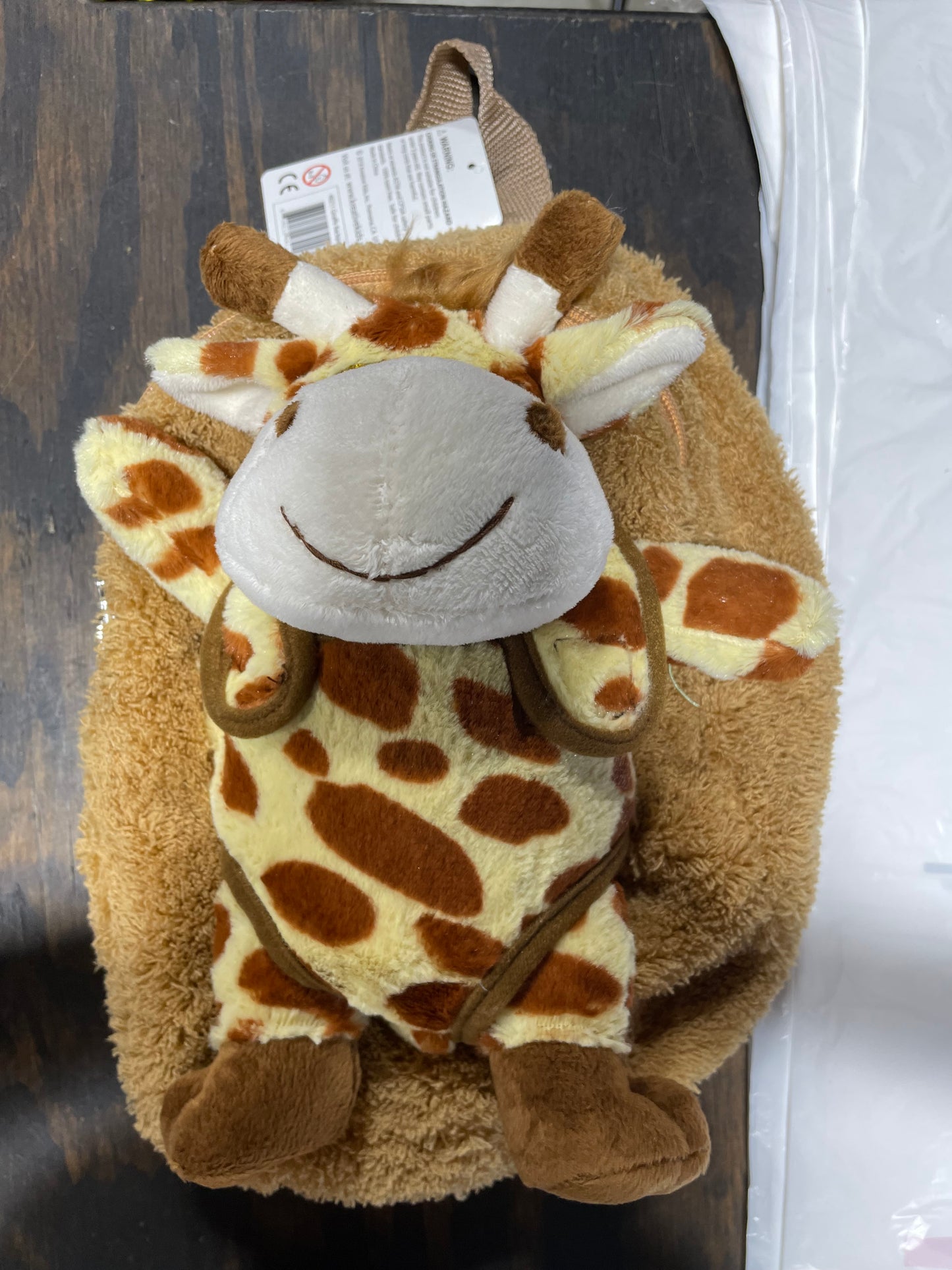 BROWN GIRAFFE BACKPACK