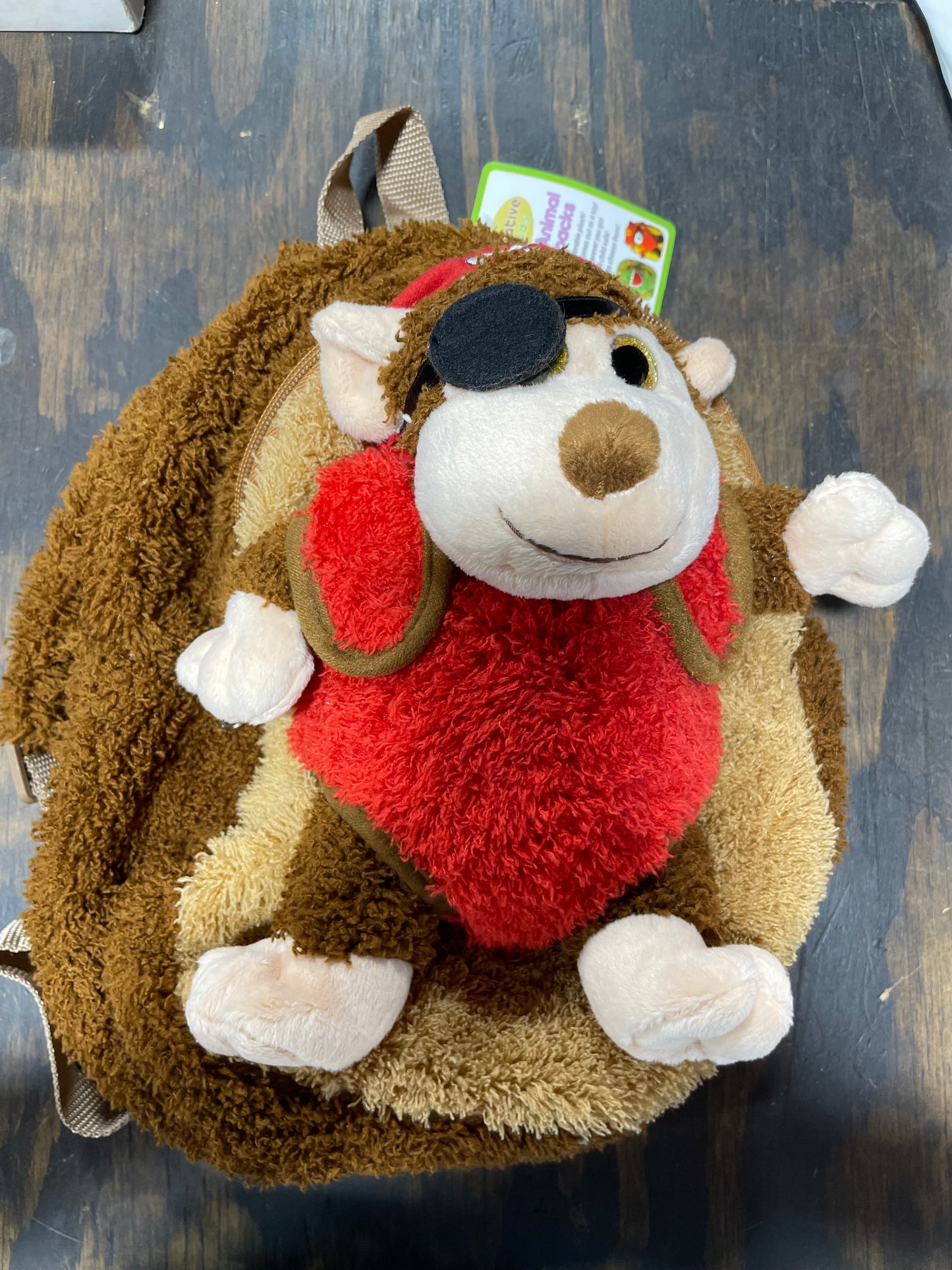 BROWN MONKEY PIRATE BACKPACK