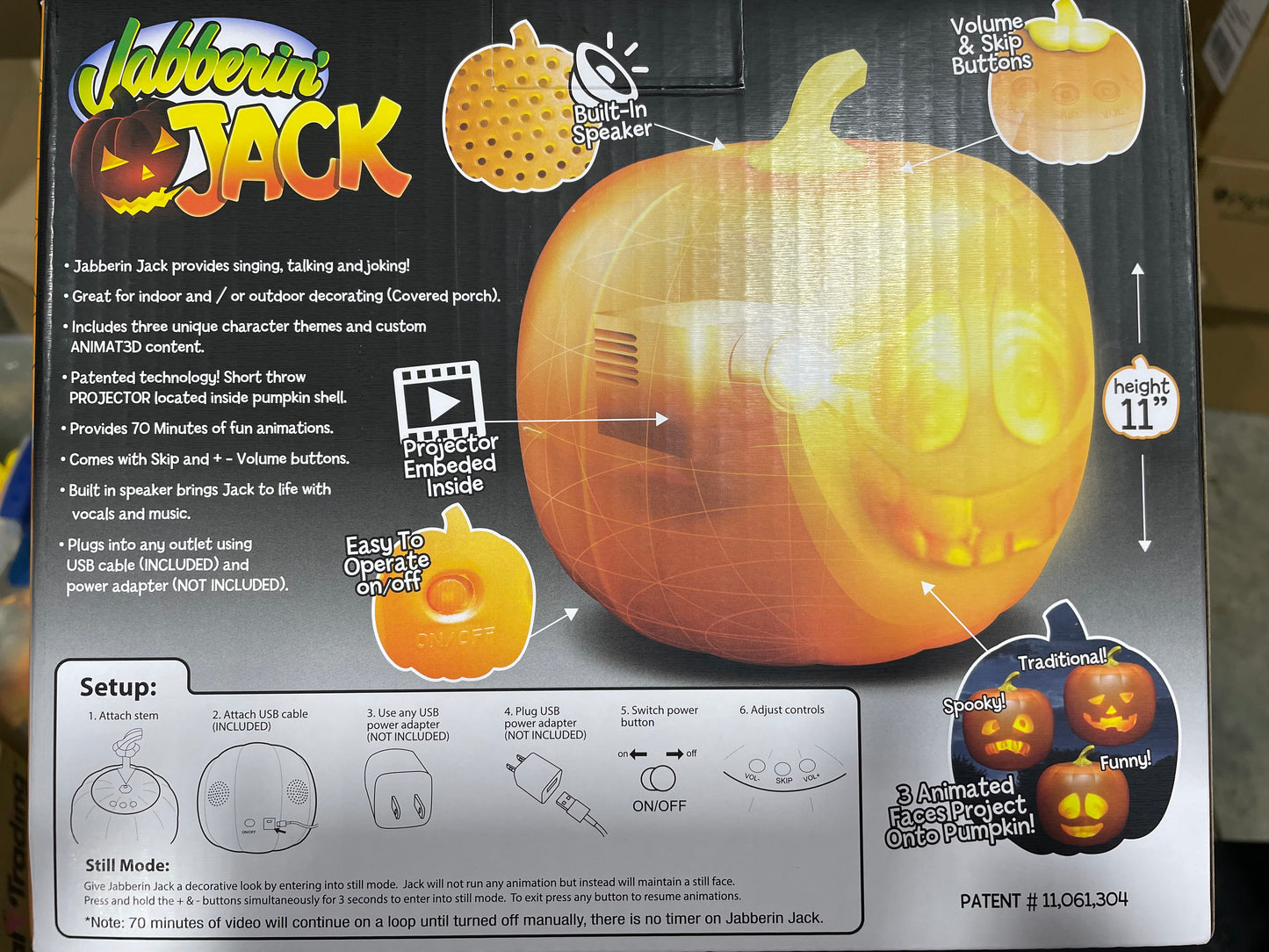 JABBERIN' JACK ANIMATED PUMPKIN