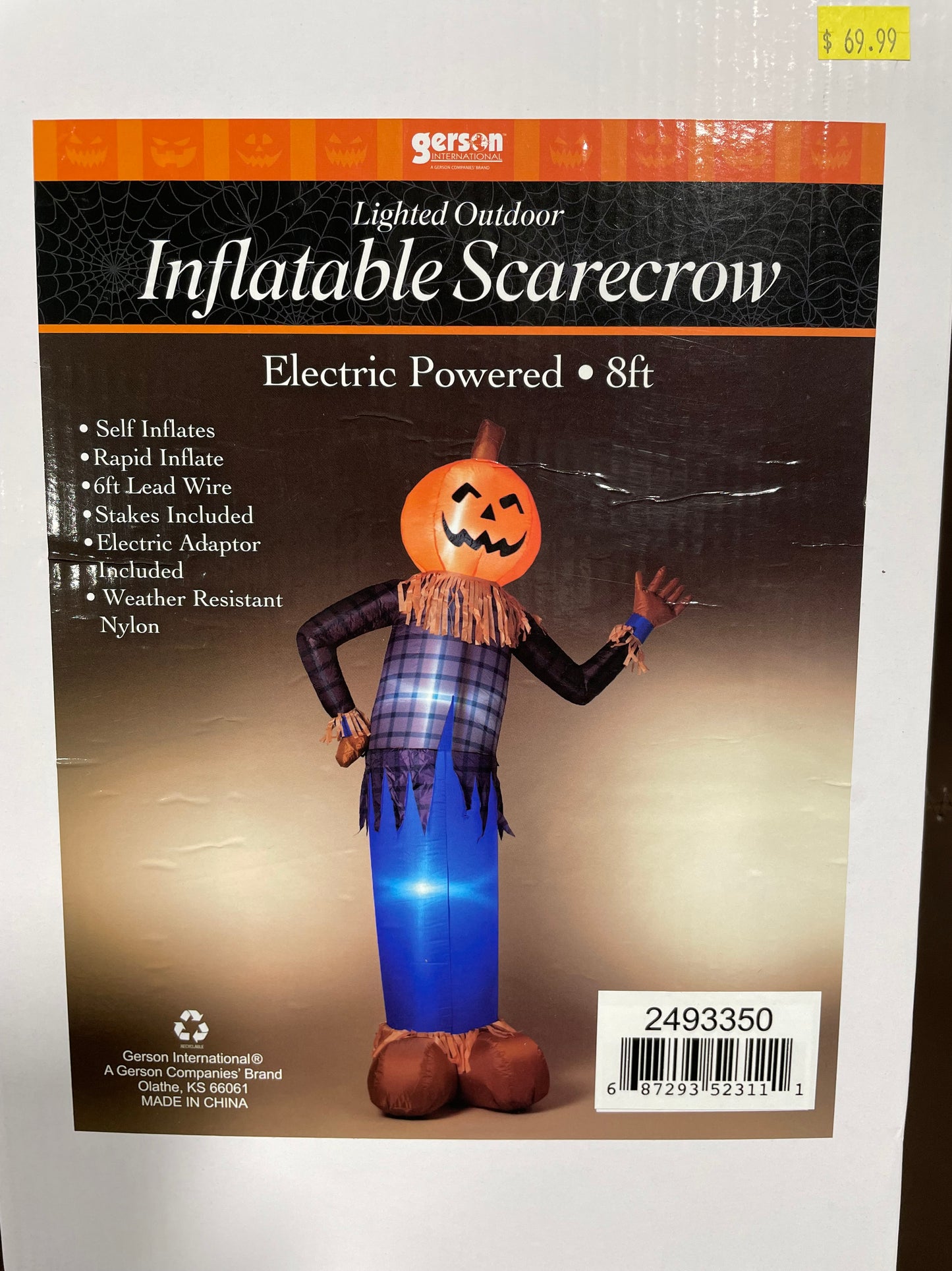 8FT INFLATABLE SCARECROW