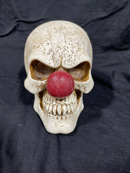 CLOWN SKULL FIGURINE