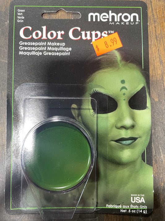 MEHRON GREEN COLOR CUPS MAKEUP