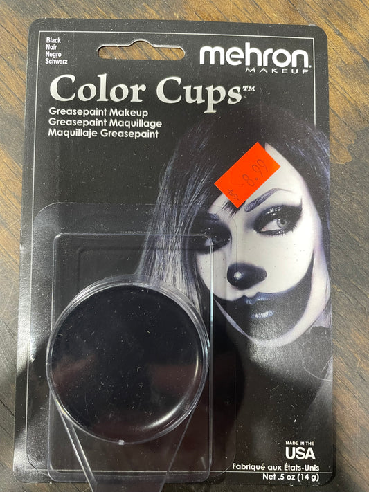 MEHRON BLACK COLOR CUPS MAKEUP