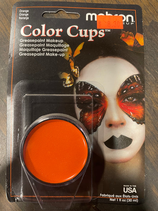 MEHRON ORANGE COLOR CUPS MAKEUP