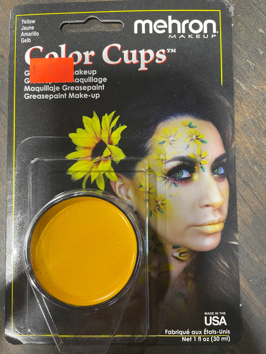 MEHRON YELLOW COLOR CUPS MAKEUP