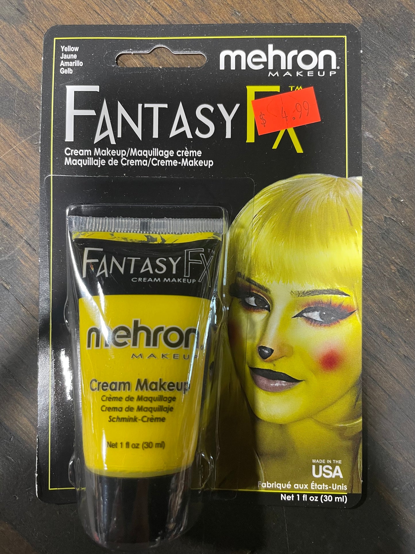 FANTASY FX YELLOW CREME MAKEUP (MEHRON)