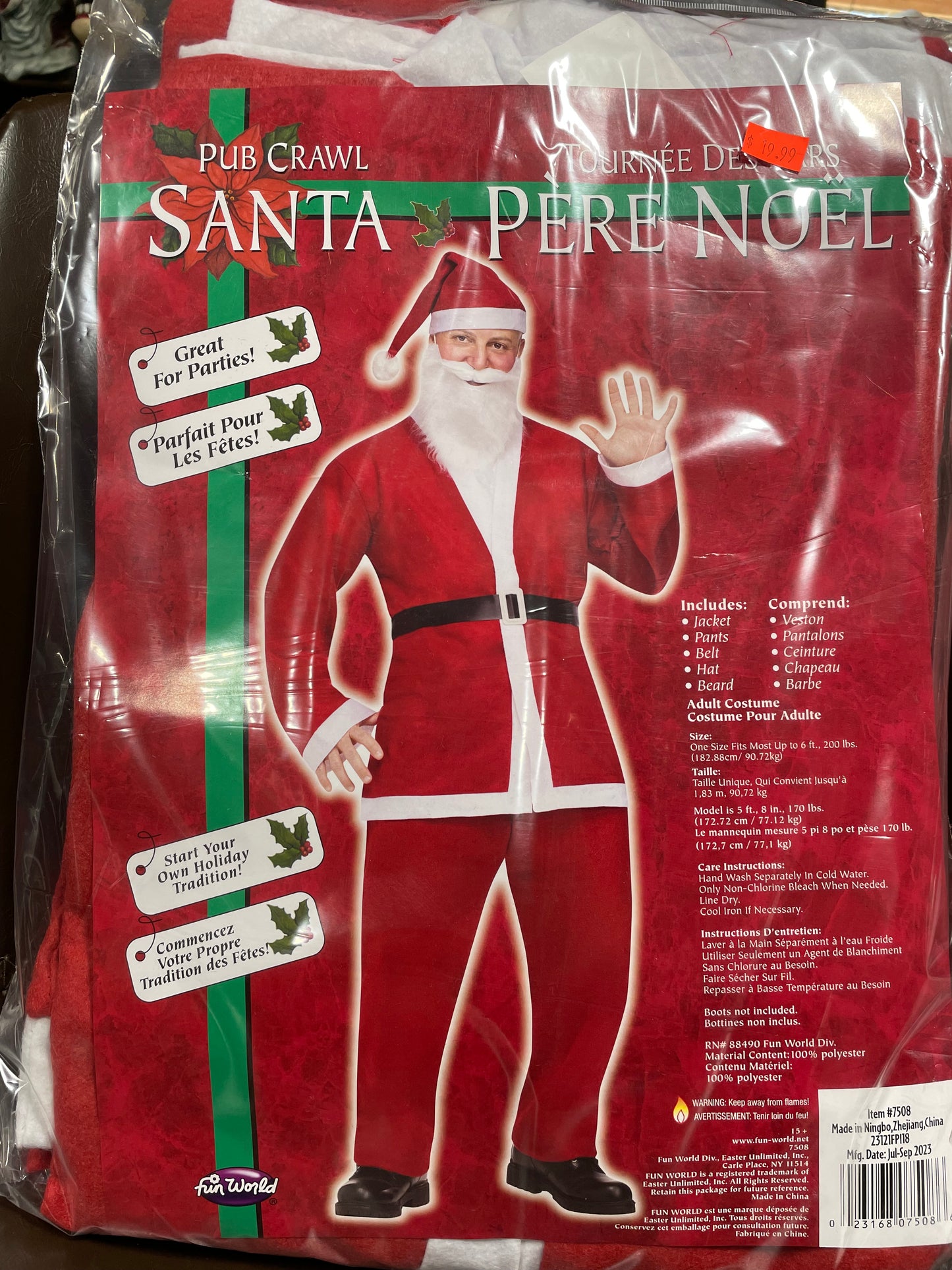 Pub Crawl Santa Suit
