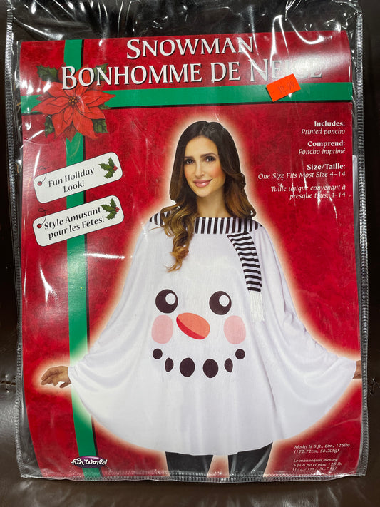 Snowman Poncho