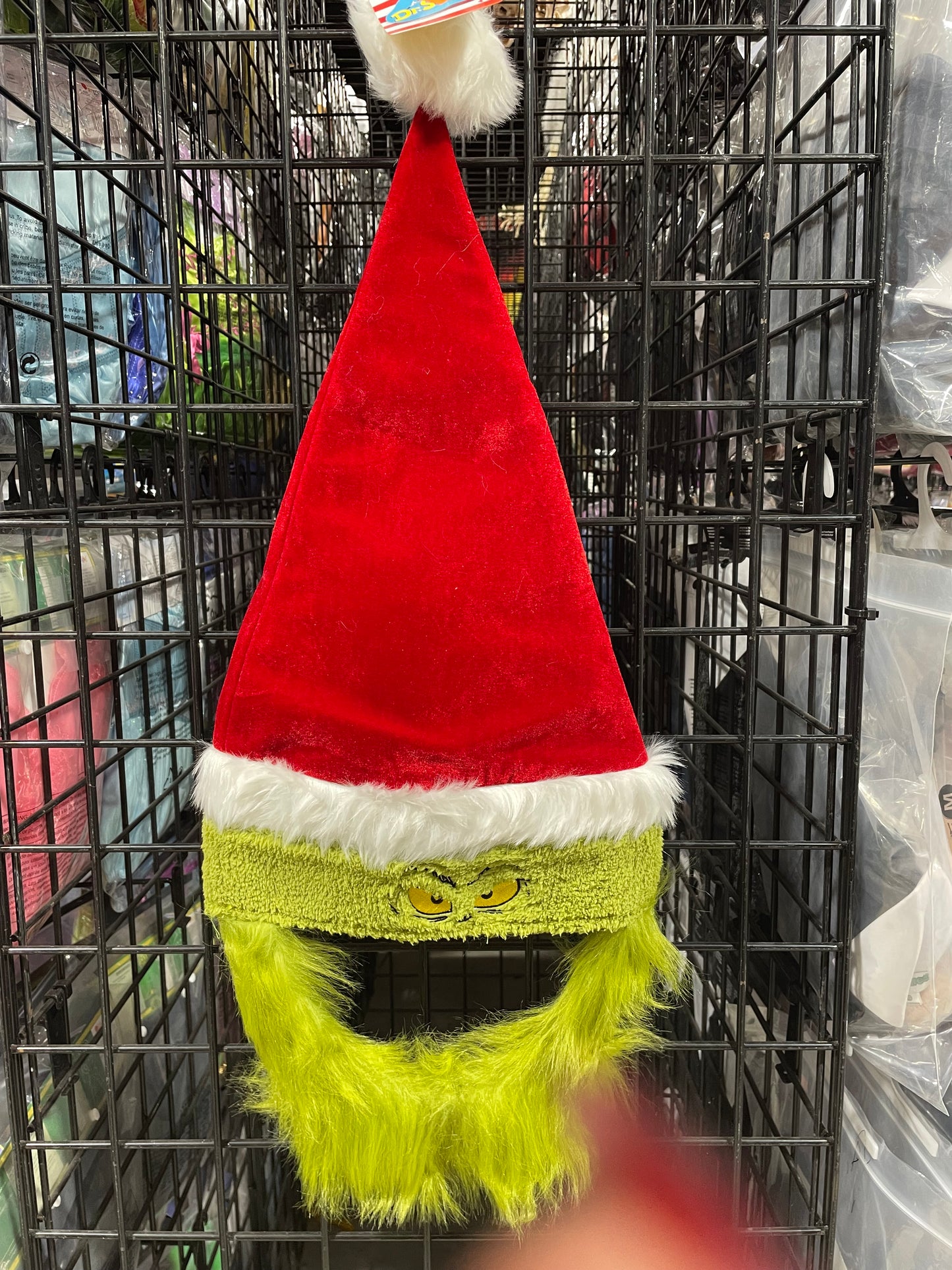 GRINCH HAT WITH BEARD