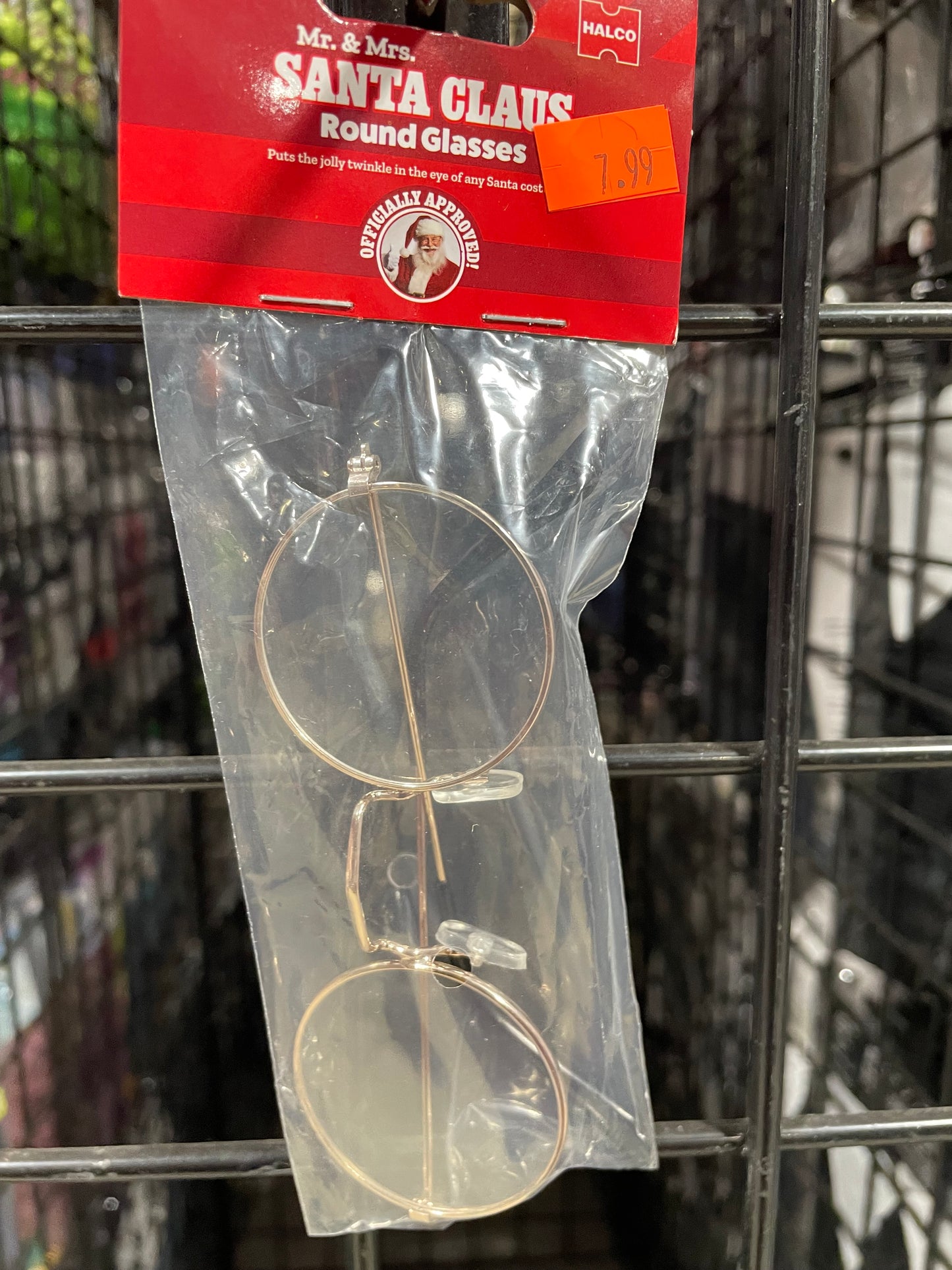 MR. and MRS. Santa Claus Glasses (Round)