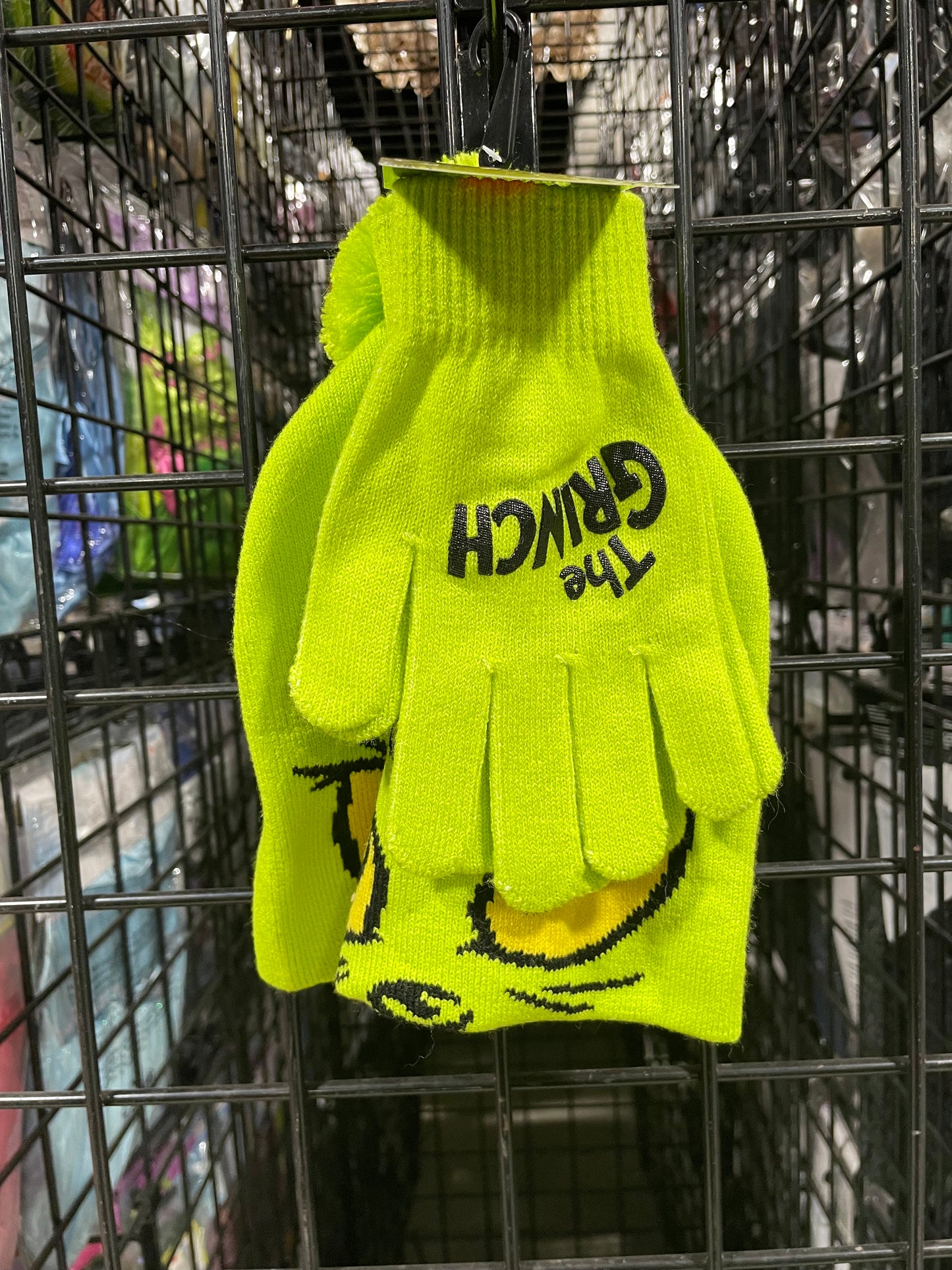 The Grinch Hat And Gloves