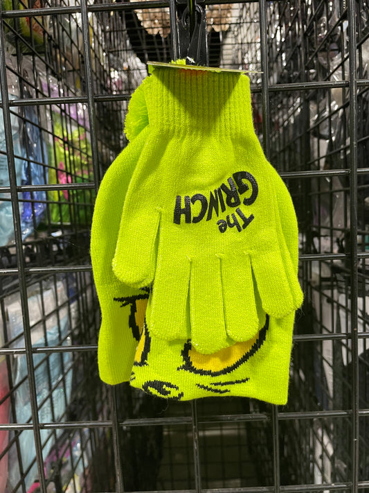 The Grinch Hat And Gloves