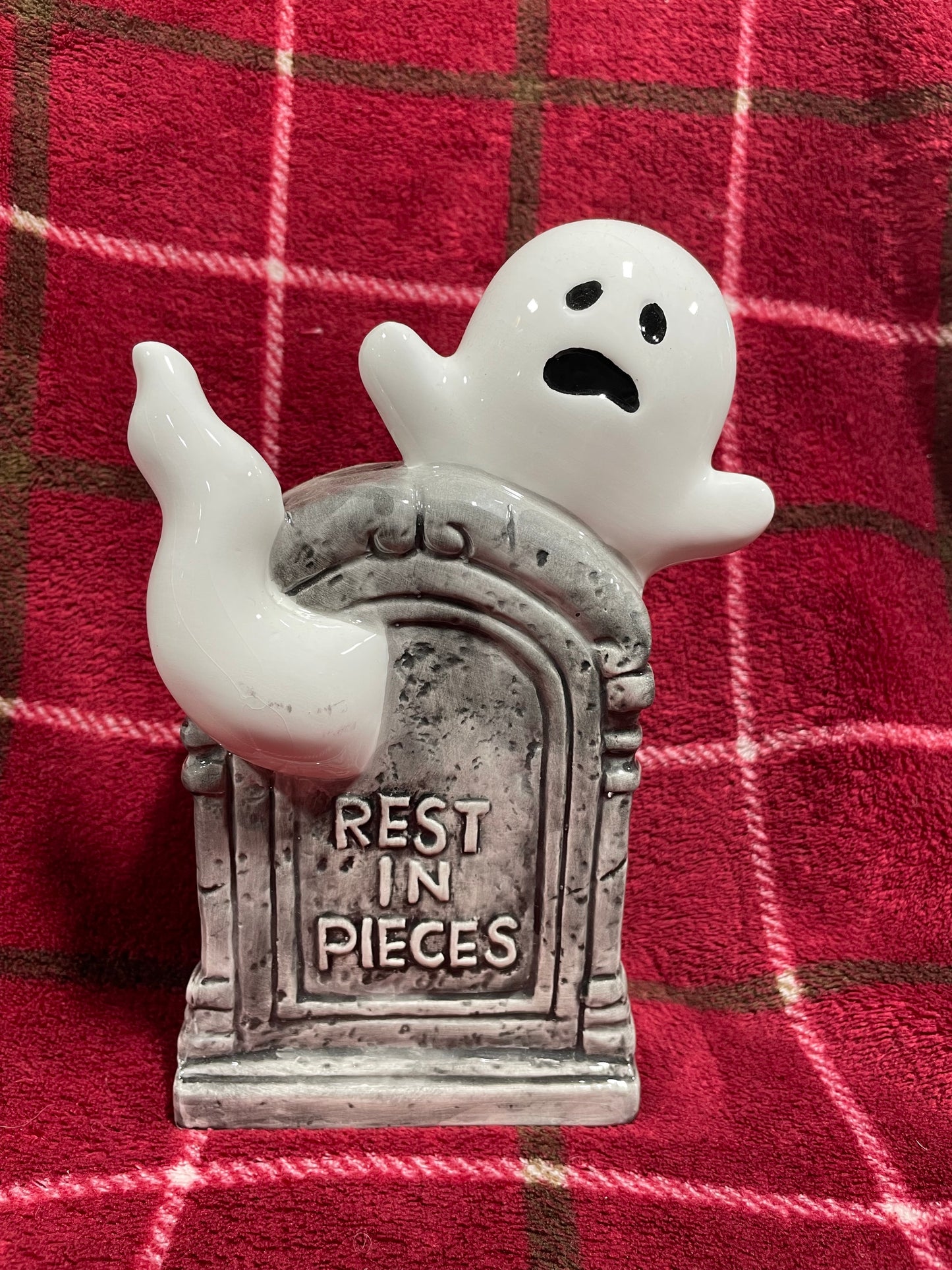 REST IN PIECES GHOST FIGURINE