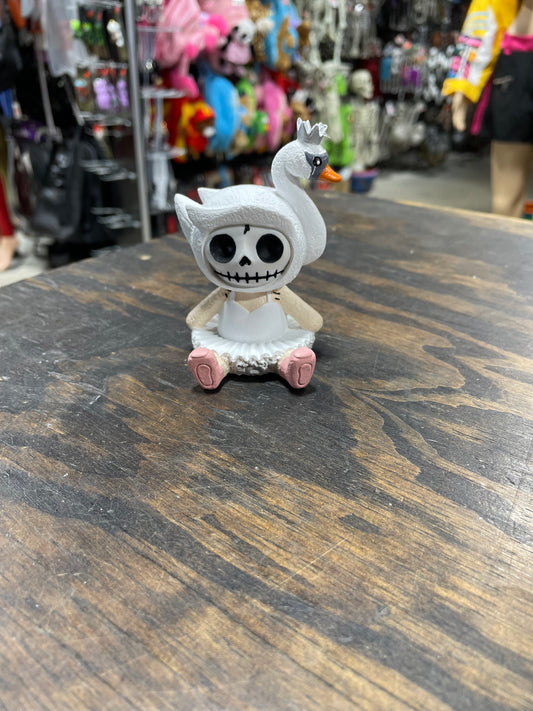 FURRY BONES (SWAN) FIGURINE