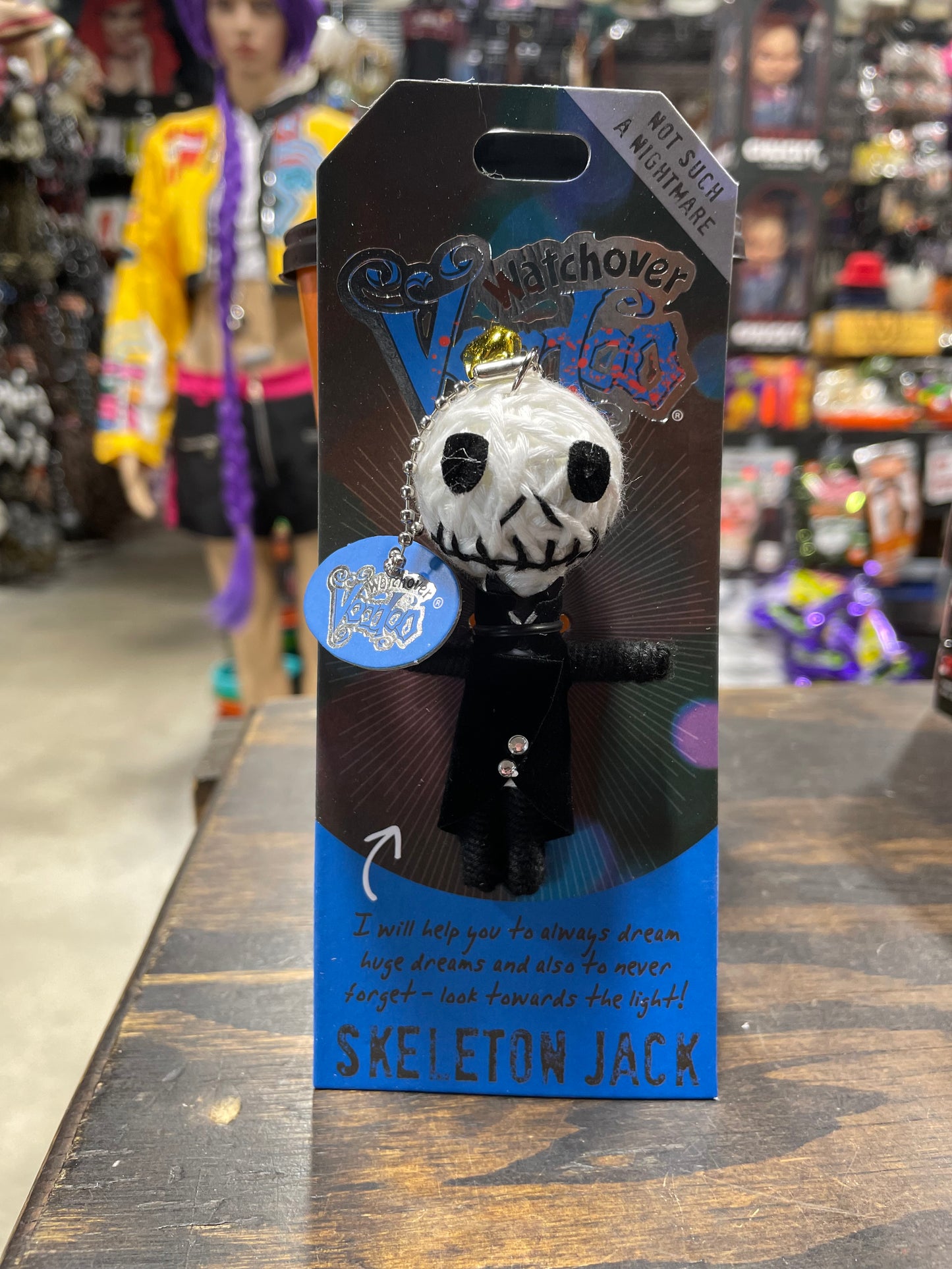 SKELETON JACK WATCHOVER VOODOO KEYCHAIN
