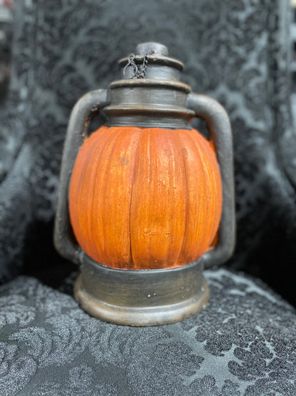 PUMPKIN LANTERN FIGURINE
