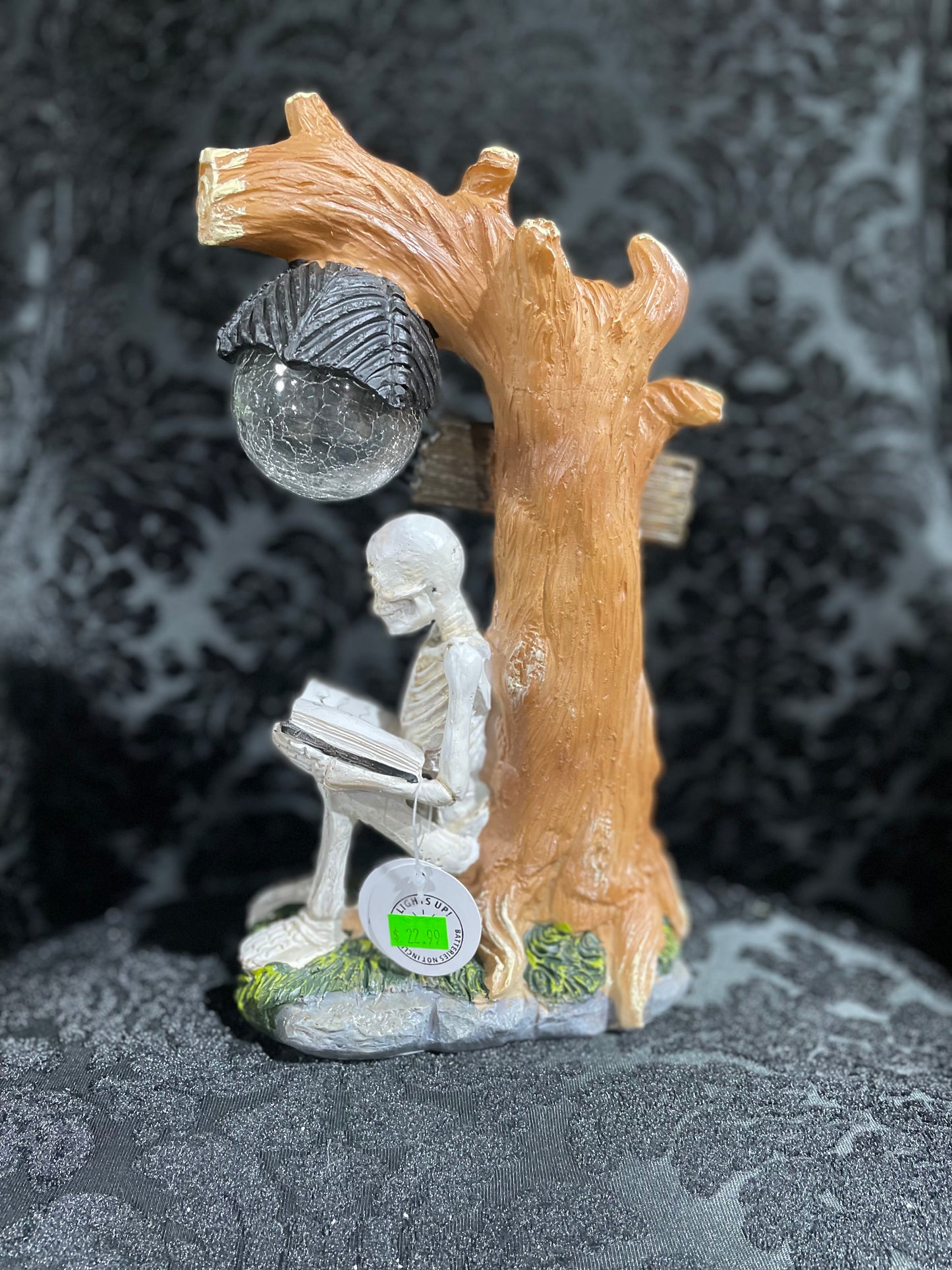 SKELETON AND TREE FIGURINE