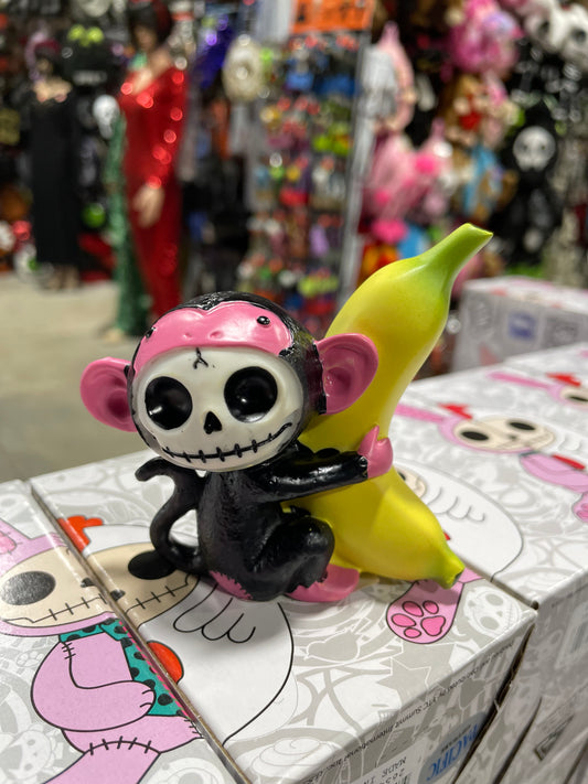 FURRYBONE BLACK MUNKY FIGURINE