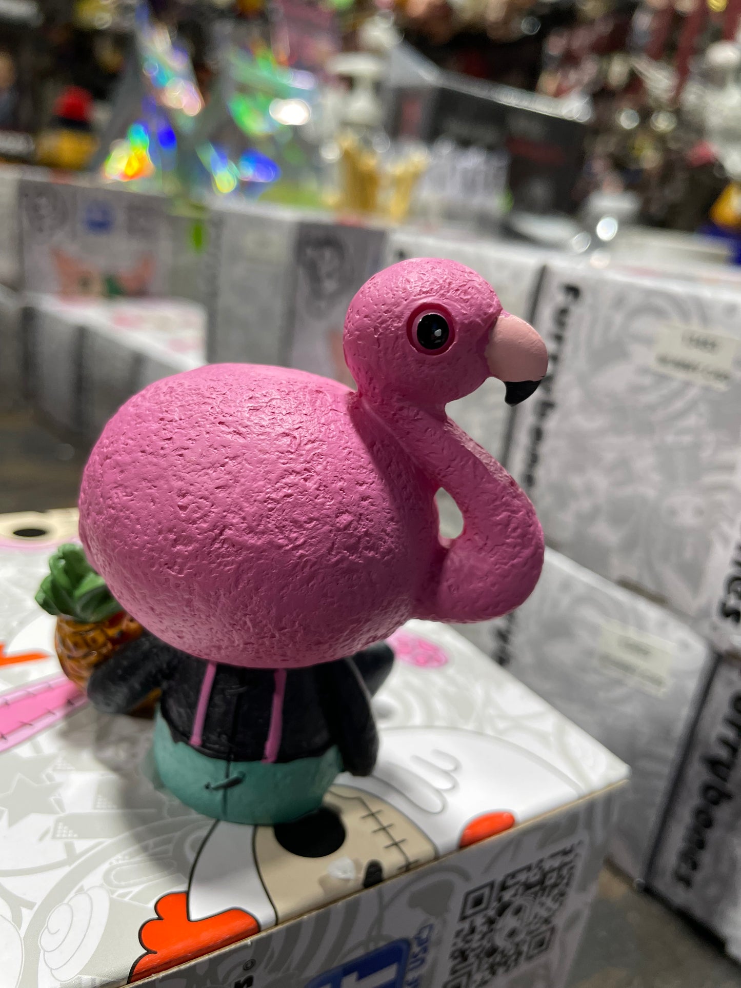 FURRYBONE FLAMINGO STAR FIGURINE