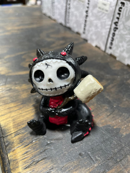 FURRYBONE BLACK SCORCHIE FIGURINE