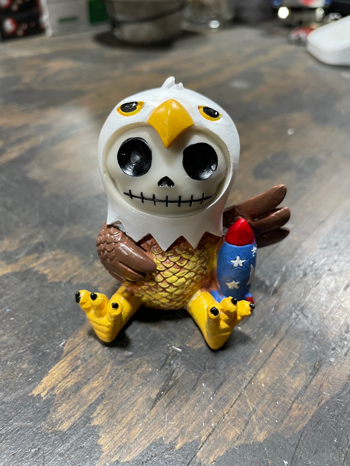 BALDIE THE EAGLE FURRYBONE FIGURINE
