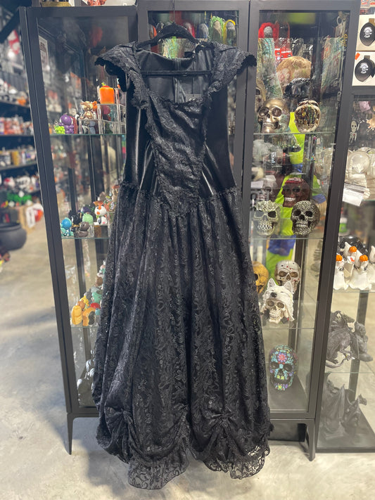 SINISTER LONG BLACK DRESS
