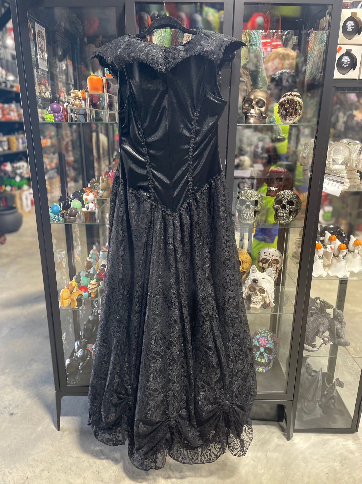 SINISTER LONG BLACK DRESS
