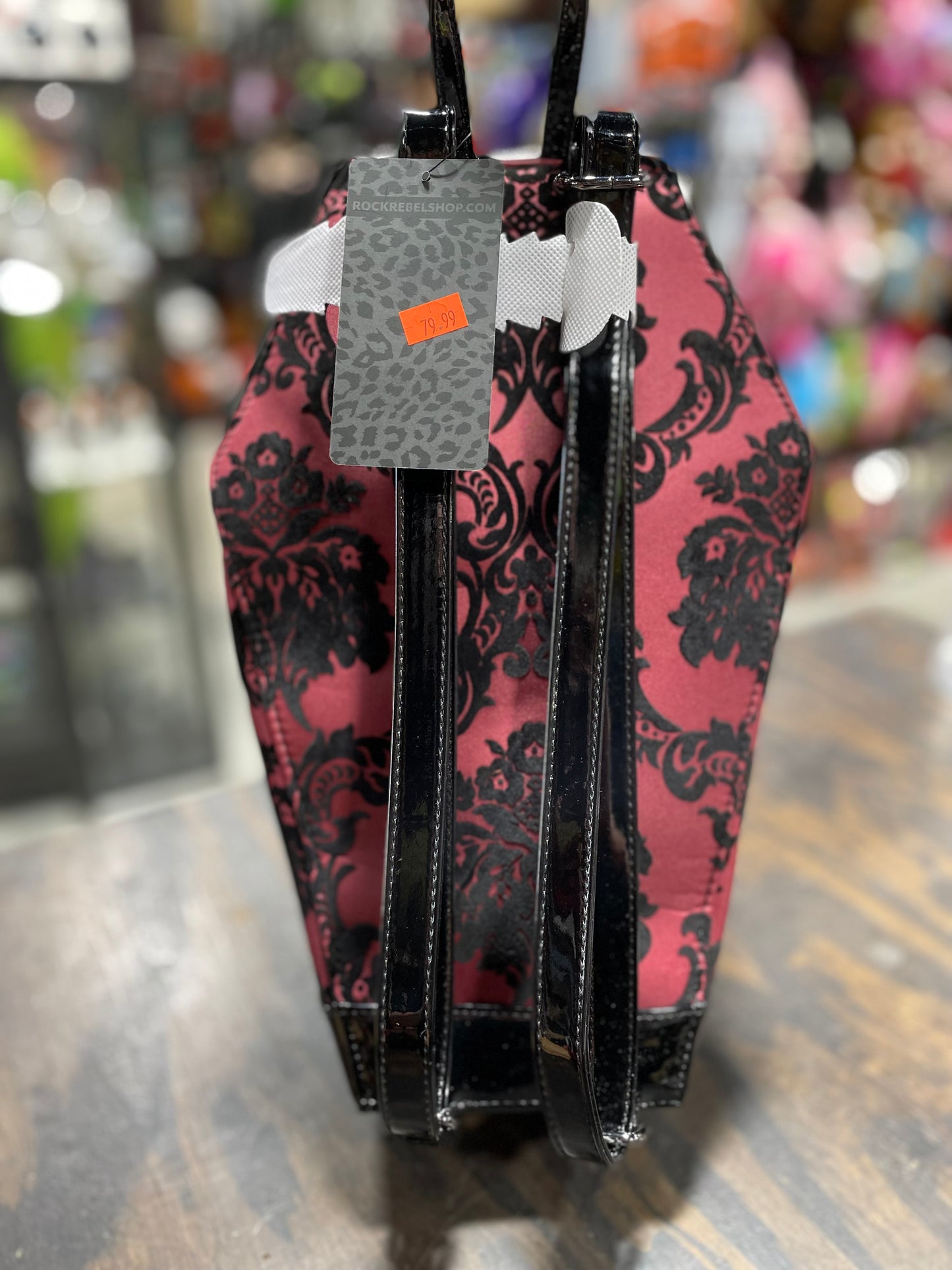 ROCK REBEL RED COFFIN PURSE