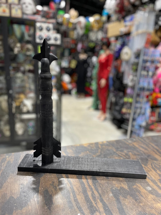 17.5 IN. BLACK WOOD ARROW HOLDER