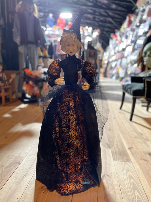 40 IN. STANDING FIONA WITCH W/ GOLD WEB DRESS