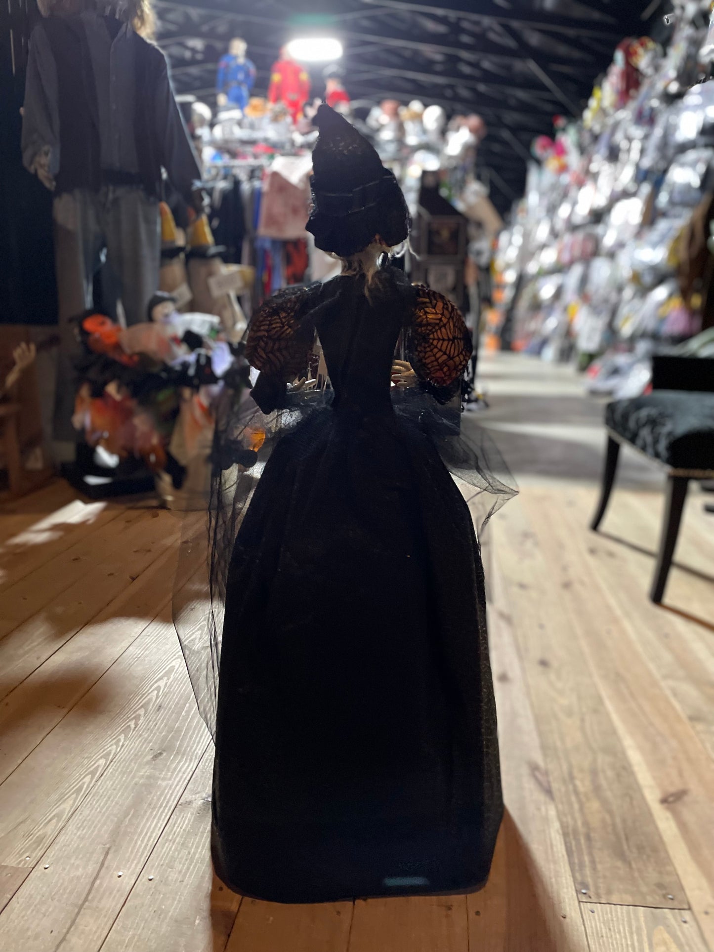 40 IN. STANDING FIONA WITCH W/ GOLD WEB DRESS