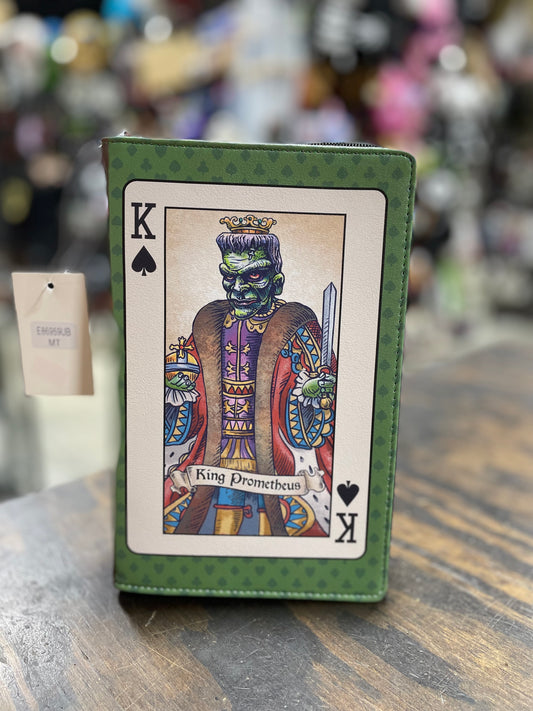 THE ORANGE TAROT CARD BOOK CLUTCH IN VINYL PURSE