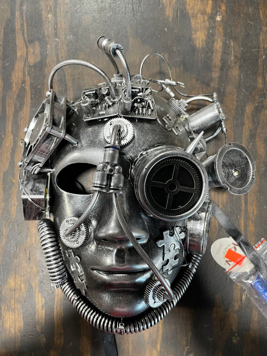 STEAMPUNK MASK SILVER