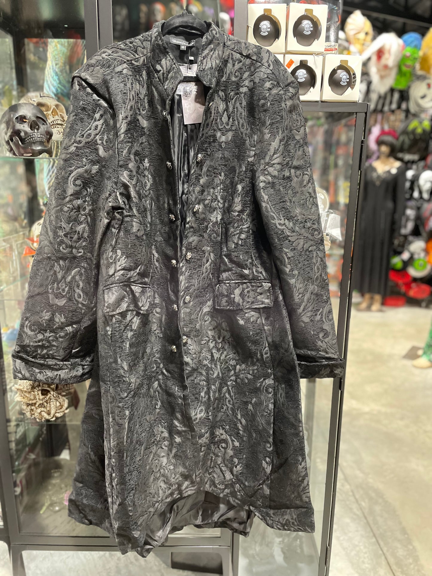 BROCADE MILITARY STYLE COAT