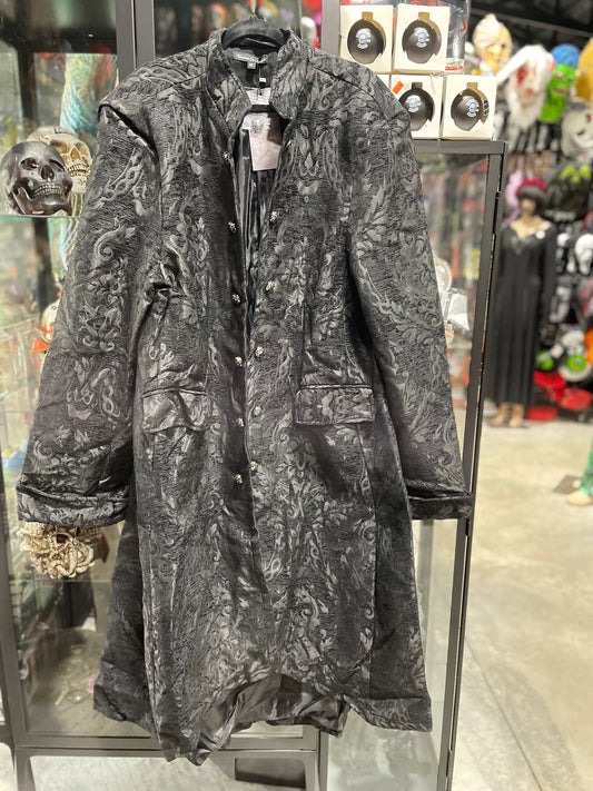 BROCADE MILITARY STYLE COAT