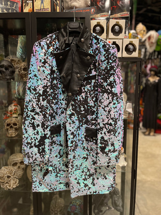 BLUE SEQUIN BLAZER
