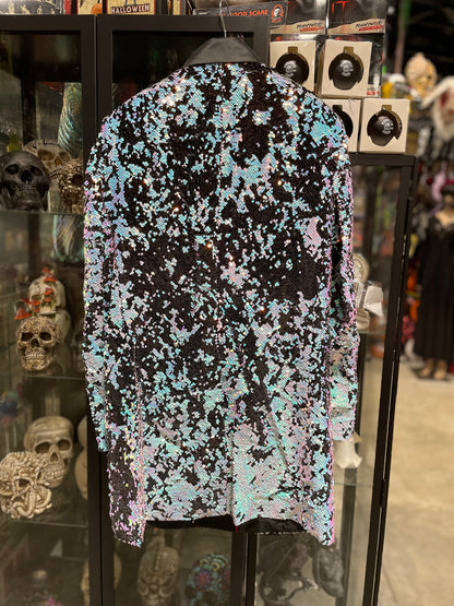 BLUE SEQUIN BLAZER