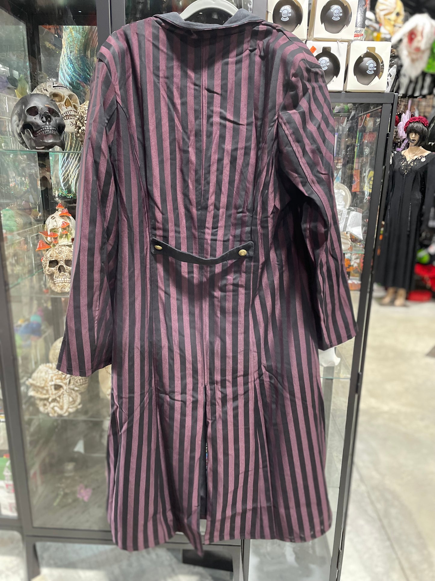 STEAMPUNK LONG STRIPPED JACKET