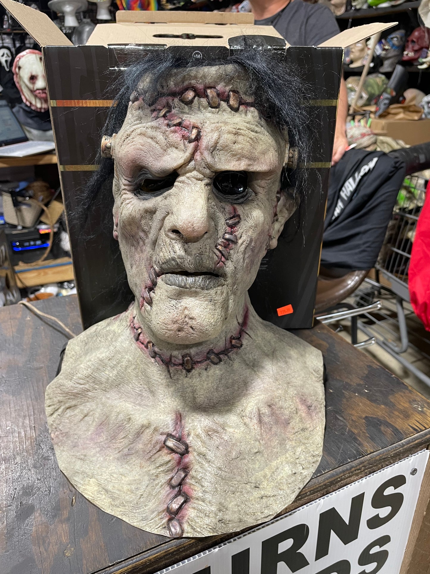 Ghoulish Frankenstein Gray Hypermask